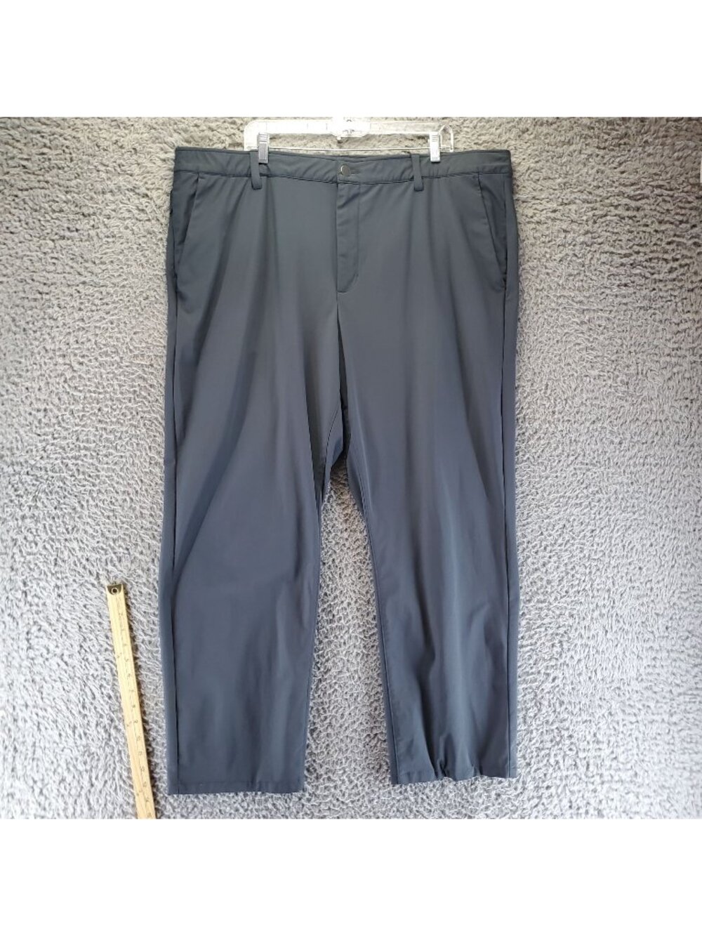 Chaps Pants Mens Size 44X30 Gray Straight Fit Recycled Polyester Blend